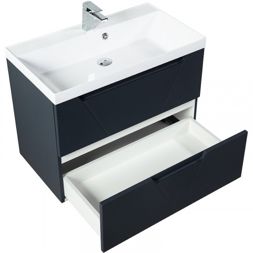 Тумба под раковину BelBagno Vittoria 70 VITTORIA-700-2C-SO-GO-P подвесная Grigio Opaco МДФ / ЛДСП