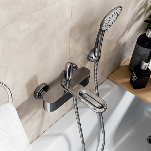 Смеситель для ванны WasserKRAFT Kammel 1801 Хром латунь на стену