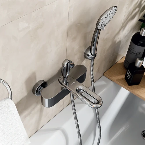 Смеситель для ванны WasserKRAFT Kammel 1801 Хром латунь на стену