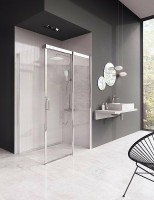 Душевой уголок Ravak Matrix MSDPS 120x80 R 0WPG4C00Z1 профиль Хром стекло Transparent