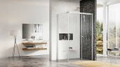 Душевой уголок Ravak Matrix MSDPS 120x80 R 0WPG4C00Z1 профиль Хром стекло Transparent