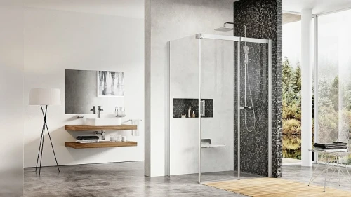 Душевой уголок Ravak Matrix MSDPS 120x80 R 0WPG4C00Z1 профиль Хром стекло Transparent