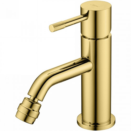 Смеситель для биде Boheme Uno 466-G Золото латунь