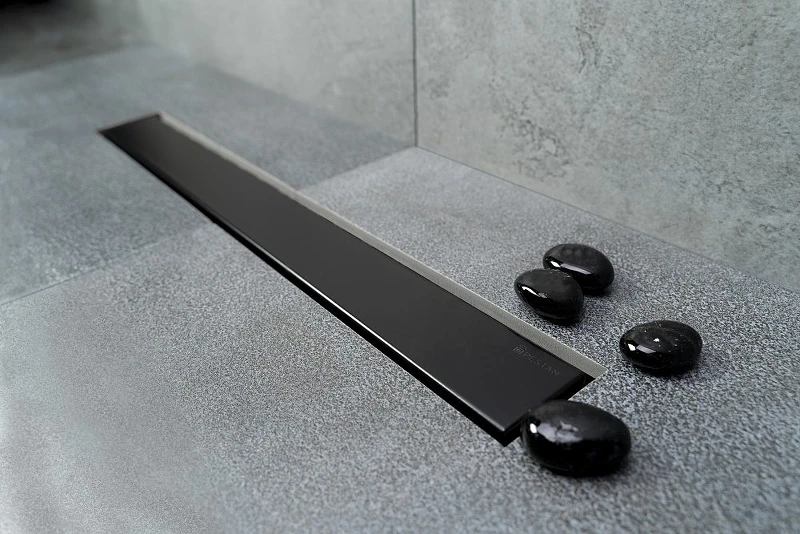Душевой лоток Pestan Confluo Frameless Line 650 Black Matte 13701320 с решеткой Черный матовый / полая под плитку