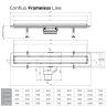 Душевой лоток Pestan Confluo Frameless Line 650 Black Matte 13701320 с решеткой Черный матовый / полая под плитку