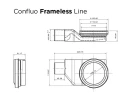 Душевой лоток Pestan Confluo Frameless Line 650 Black Matte 13701320 с решеткой Черный матовый / полая под плитку