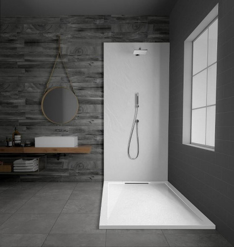 Душевой поддон из искусственного камня Esbano Luxe ESP-LX100W 100х100 ESPLX100W цвет Белый