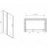 Душевая дверь Abber Sonnenstrand 120 AG04120MS профиль Хром стекло матовое