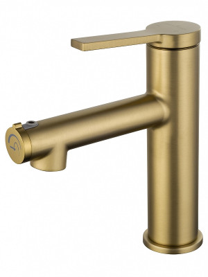 Смеситель для раковины Wonzon &amp; Woghand WW-H1017-BG цвет Брашированное золото