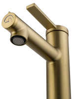 Смеситель для раковины Wonzon &amp; Woghand WW-H1017-BG цвет Брашированное золото