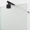 Душевая перегородка WasserKRAFT Rur 90 30W39MB-TXG профиль цвет Черный матовый стекло текстурное
