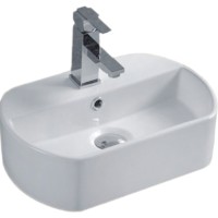 Раковина CeramaLux 44 9293 Белая фаянс подвесная