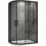 Душевой уголок Abber Schwarzer Diamant 110x90 AG01119B профиль Черный стекло прозрачное