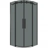 Душевой уголок Grossman Classic 90х90 301.K33.04.9090.21.10 профиль Черный матовый стекло тонированное