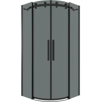 Душевой уголок Grossman Classic 90х90 301.K33.04.9090.21.10 профиль Черный матовый стекло тонированное