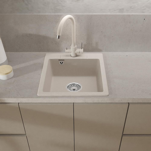 Смеситель для кухни GranFest Z-5420 цвет Белый