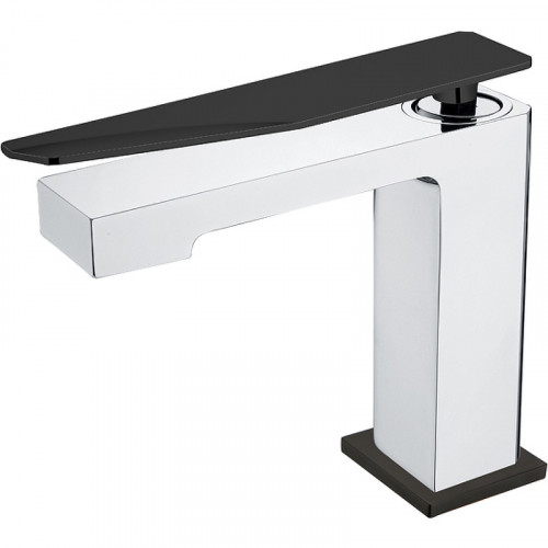 Смеситель для раковины Boheme Q 141-CRB.2 Хром Черный латунь