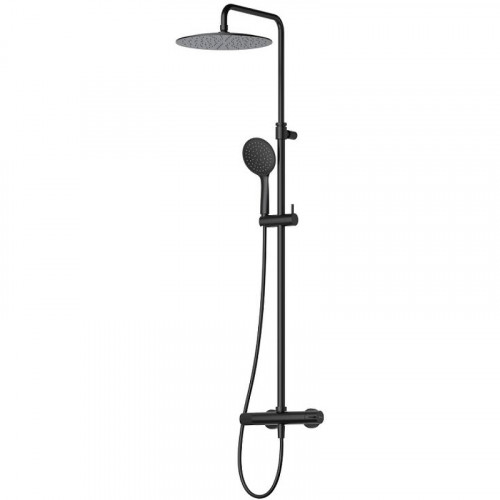 Душевая система Cezares Leaf LEAF-CDA-25-L-NOP Черная матовая латунь на стену