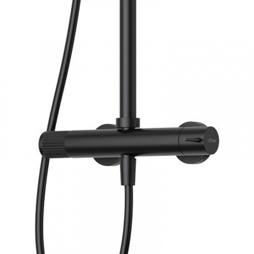 Душевая система Cezares Leaf LEAF-CDA-25-L-NOP Черная матовая латунь на стену