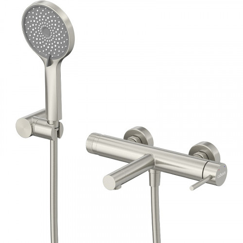 Смеситель для ванны Cezares Relax RELAX-VD-IN Сатин нержавеющая сталь на стену