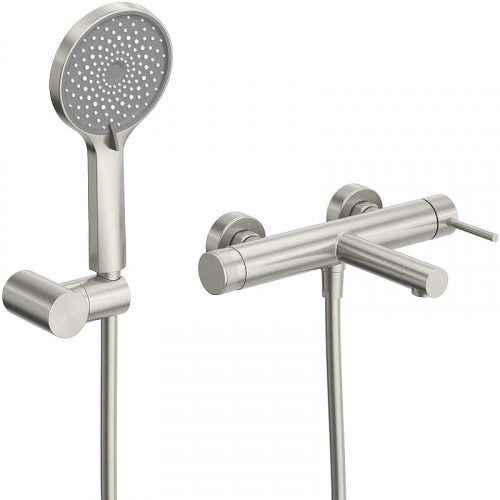 Смеситель для ванны Cezares Relax RELAX-VD-IN Сатин нержавеющая сталь на стену