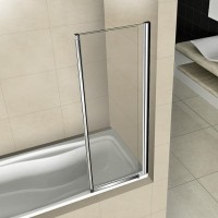 Шторка на ванну Good Door Screen 80 FO-80-C-CH профиль Хром стекло прозрачное