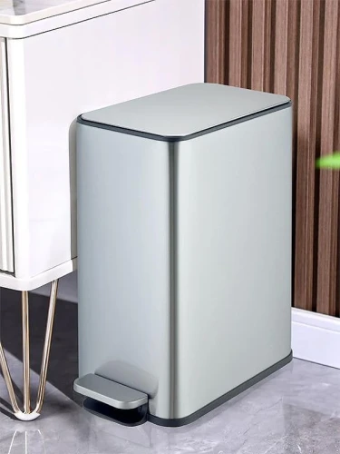 Ведро для мусора WeltWasser Paolo MT 10L 10000013416 Сталь матовая