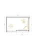 Душевой уголок Cezares Lux 130x80 LUX-AH-FS-11-130/80-C-GM профиль Оружейная сталь стекло прозрачное