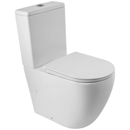Унитаз компакт BelBagno Sfera-R BB2141CPR/BB902SC без бачка с сиденьем Микролифт фаянс напольный