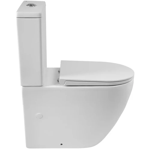 Унитаз компакт BelBagno Sfera-R BB2141CPR/BB902SC без бачка с сиденьем Микролифт фаянс напольный