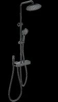 Душевая система Wonzon & Woghand Muse WW-B3580-MB с термостатом цвет Черный матовый