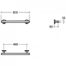 Поручень Ideal Standard Contour S0830AA цвет Chrome / Хром
