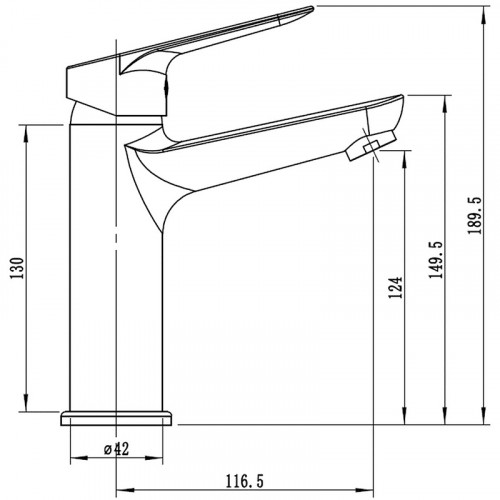 Смеситель для раковины ESKO Kazan KZ26M Хром латунь