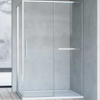 Душевой уголок Vincea Slim Soft 100x100 VSR-1SS1010CL профиль Хром стекло прозрачное