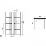 Душевая кабина Niagara Standart 100x100 R ST100/15QR/KL/BKT без гидромассажа