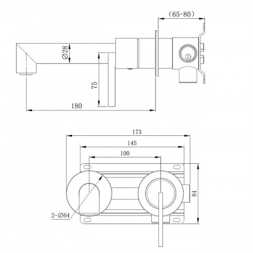 Смеситель для раковины Abber Perfekte 316 AF8A12BG цвет Золото брашированное