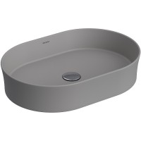 Раковина-чаша Berges Ego SL 55 181612 Серая матовая фарфор накладная