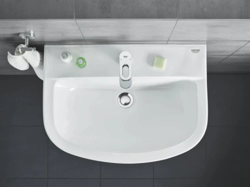 Раковина Grohe Bau Ceramic 45 39424000 Белая фаянс подвесная