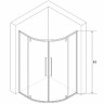 Душевой уголок RGW Stilvoll SV-53-B 80х80 06325388-14 профиль Черный стекло прозрачное