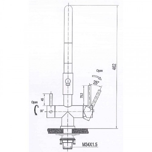 Смеситель для кухни Seaman Eco Venice SSN-1069-SS цвет Нержавеющая сталь сатин