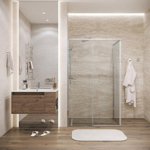 Душевой уголок Grossman Galaxy 100x100 120.K33.01.1010.10.00 профиль Хром стекло прозрачное