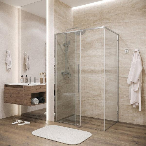 Душевой уголок Grossman Galaxy 100x100 120.K33.01.1010.10.00 профиль Хром стекло прозрачное