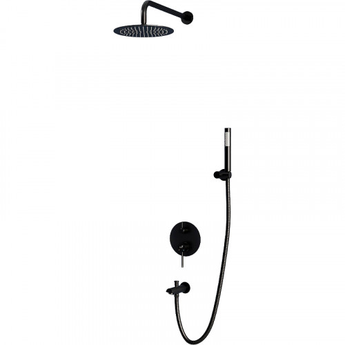 Душевая система RGW Shower Panels SP-52-1B 511408521-04 Черная матовая латунь встраиваемый