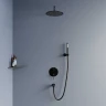 Душевая система RGW Shower Panels SP-52-1B 511408521-04 Черная матовая латунь встраиваемый