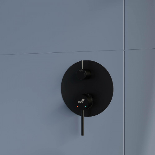 Душевая система RGW Shower Panels SP-52-1B 511408521-04 Черная матовая латунь встраиваемый