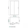Душевой уголок WasserKRAFT Main 130x100 41S34 профиль Хром стекло прозрачное