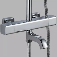 Душевая система ALMAes GaLaxy SDI-1803 с термостатом Хром латунь на стену