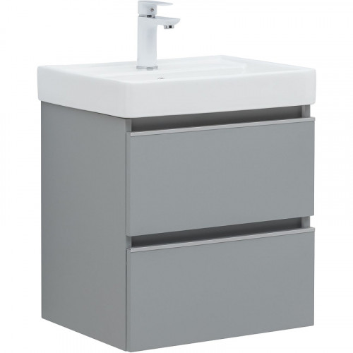 Тумба под раковину Aquanet Вега 50 329600 подвесная Мисти грин МДФ / ЛДСП