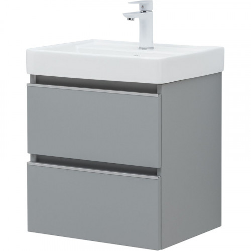 Тумба под раковину Aquanet Вега 50 329600 подвесная Мисти грин МДФ / ЛДСП