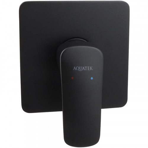 Душевая система Aquatek Вега AQ1076MB Черная матовая латунь встраиваемый